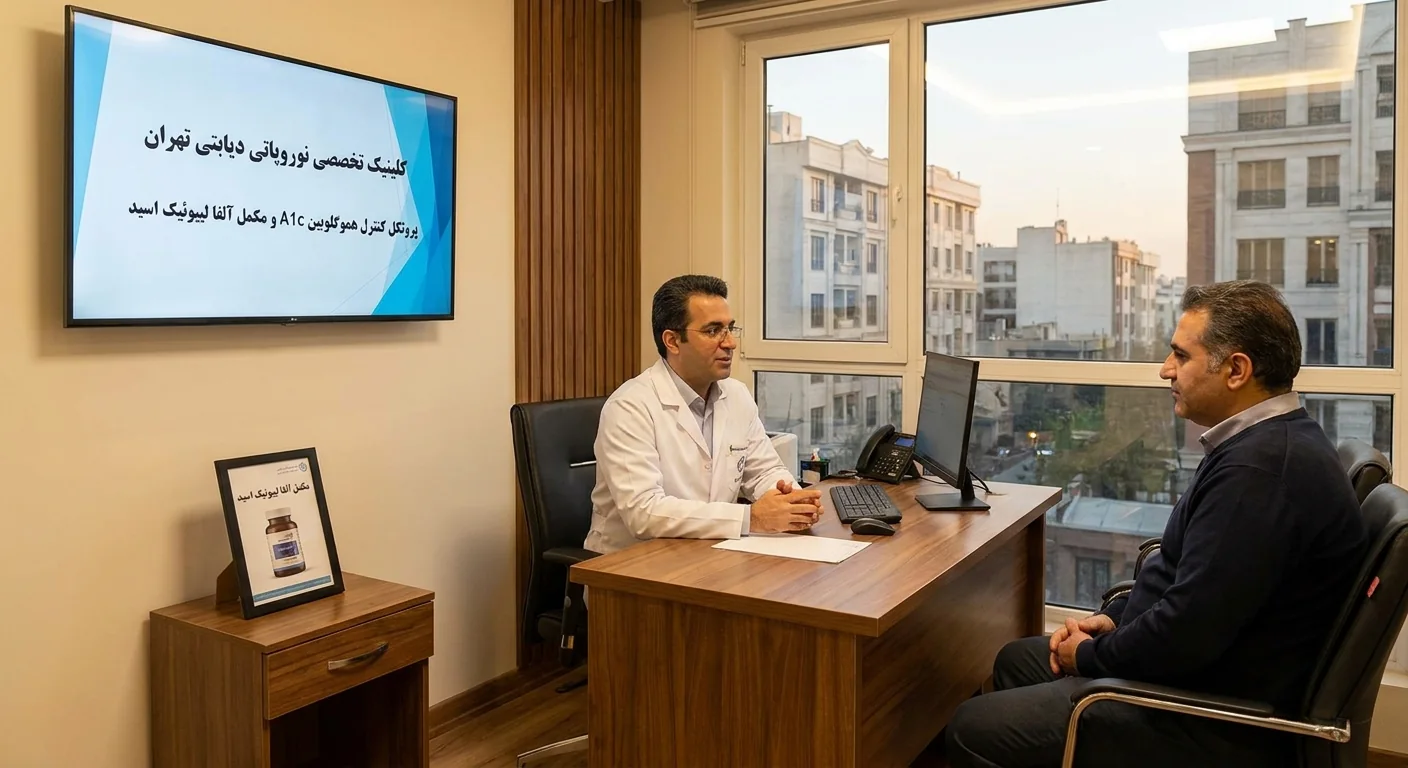 نوروپاتی دیابتی (گزگز و بی‌حسی پاها)؛ پروتکل کنترل هموگلوبین A1c و مکمل آلفا لیپوئیک اسید